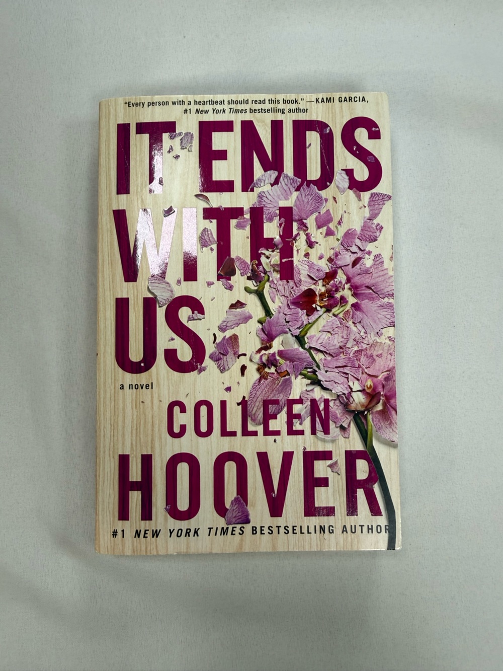 Colleen Hoover Pink Floral softcover Book